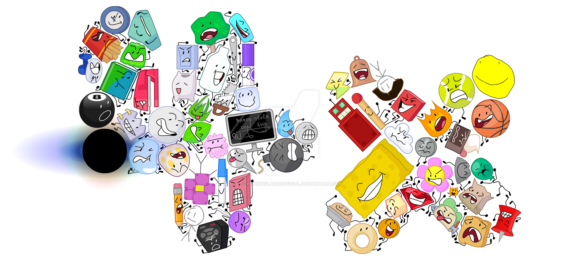 Bfb Post BFB Cast in 4 and X by HuangIslandOfficial on DeviantArt
