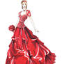 Red Gown Illustration