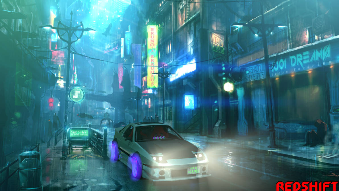 Cyberpunk Style Rx7 Mazda RX-7 FC Cyberpunk style by Redshift59 on DeviantArt