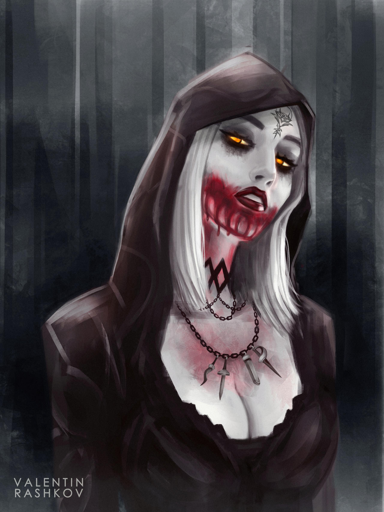 fresh blood by PSYCHOACIID on DeviantArt  Resident evil, Vampire girls,  Personalize art