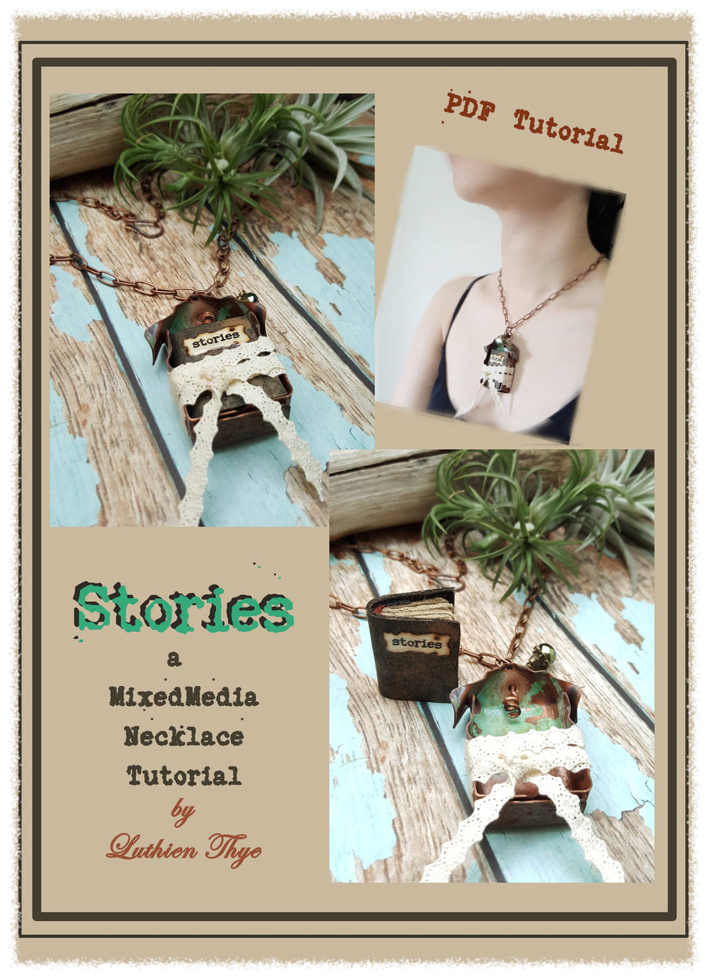 Stories - A MixedMedia Necklace Tutorial by LuthienThye