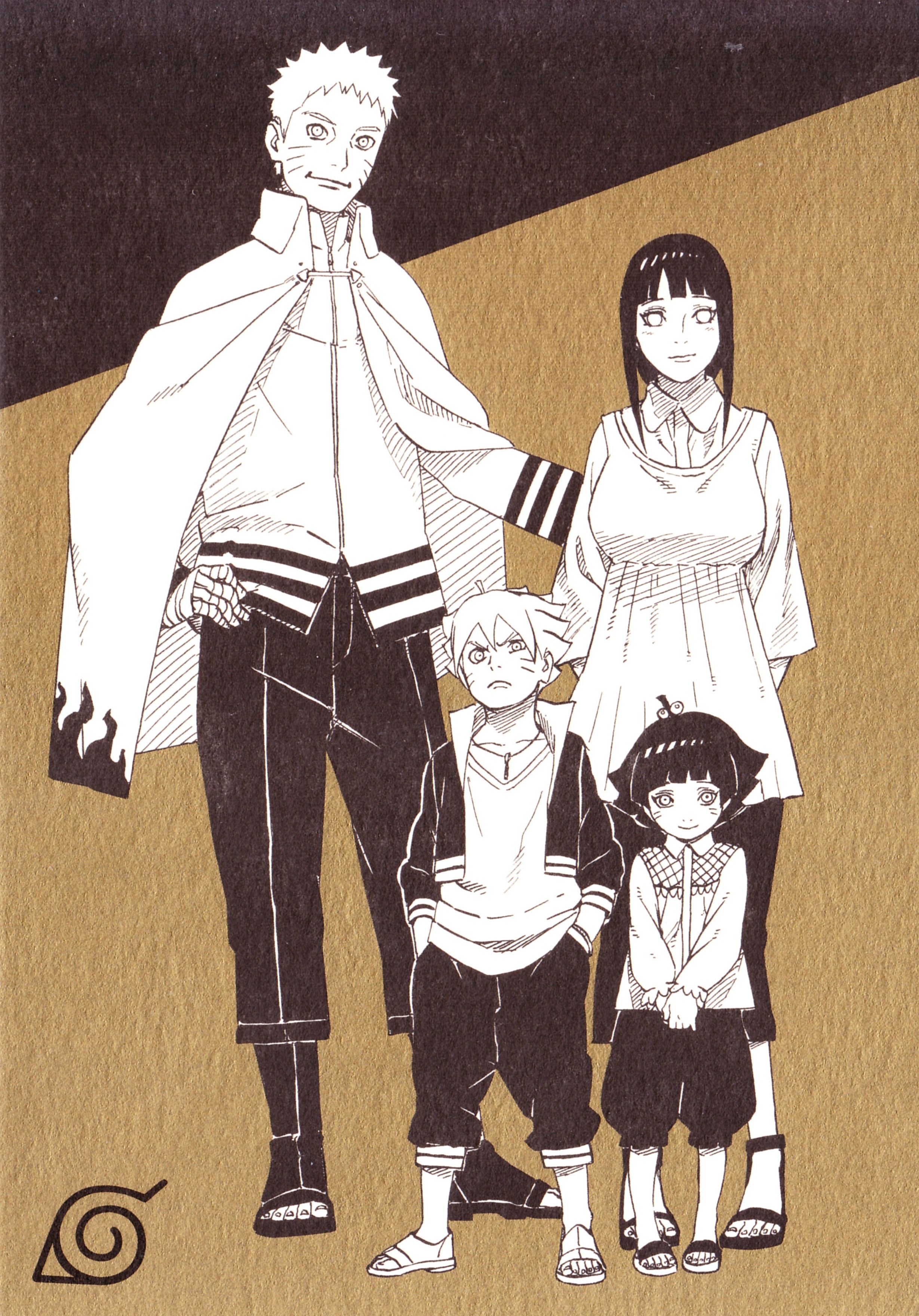 Naruto Uzumaki Boruto Uzumaki Hinata Hyuga Himawari Uzumaki