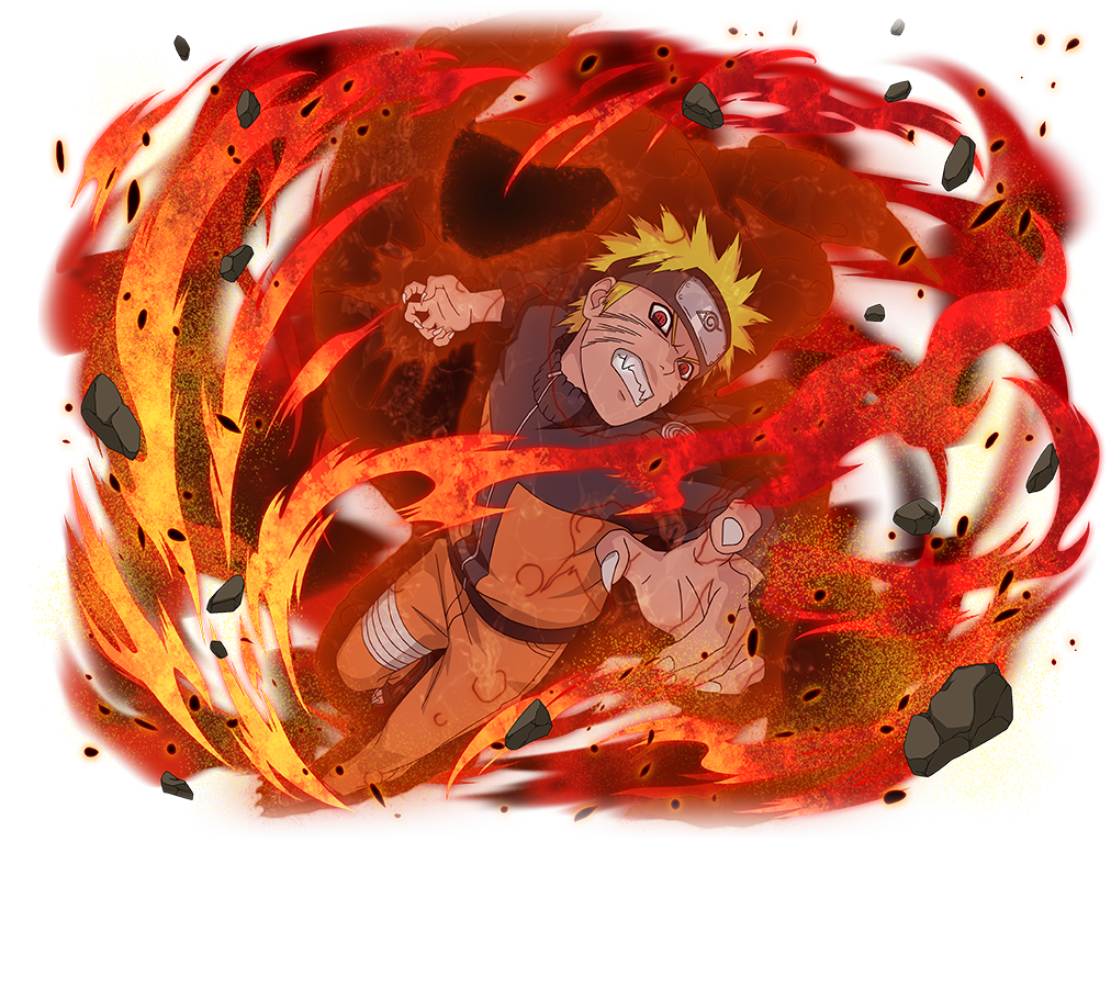 Naruto Uzumaki Ninja Mode with Kyubi · Creative Fabrica