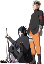 Naruto and Sasuke Naruto The Animation Chronicle