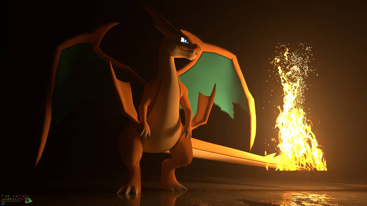 Mega Charizard Y Render Remake by TheGermanCharizard on DeviantArt