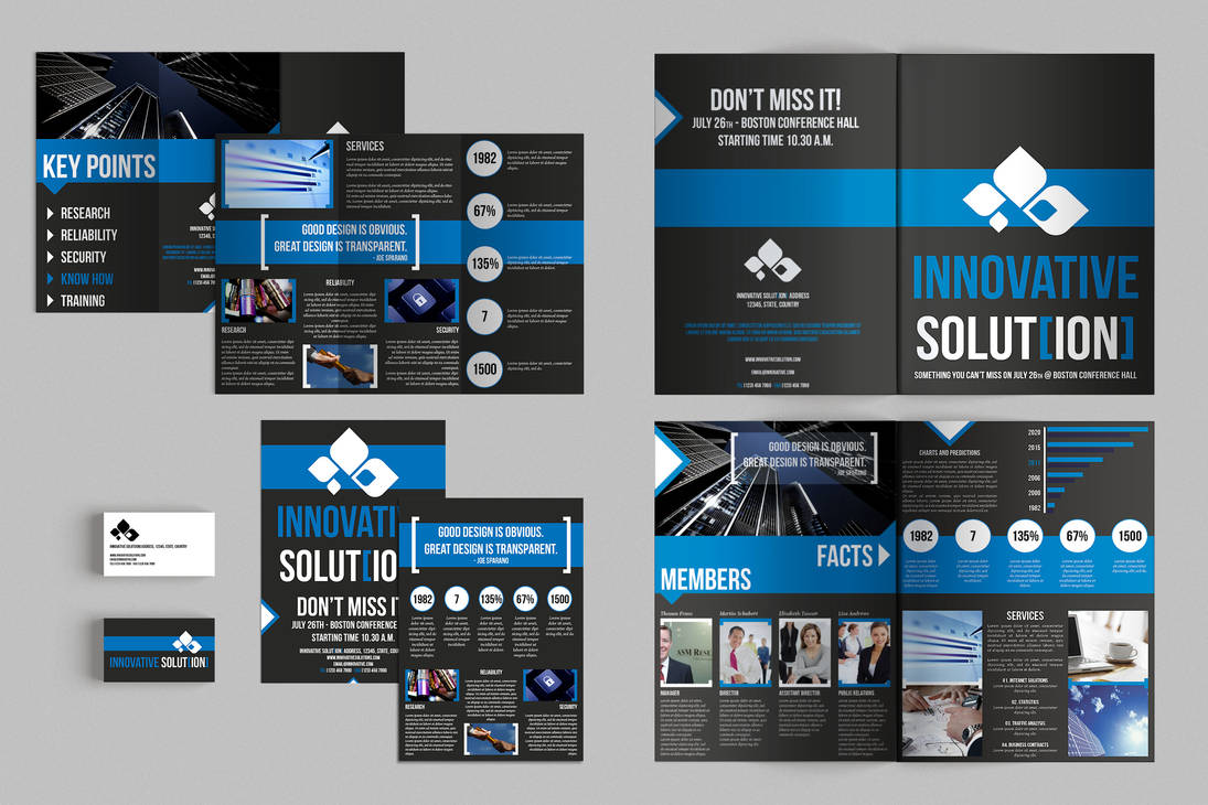 Set of Brochures / Stationery 06 by andre2886