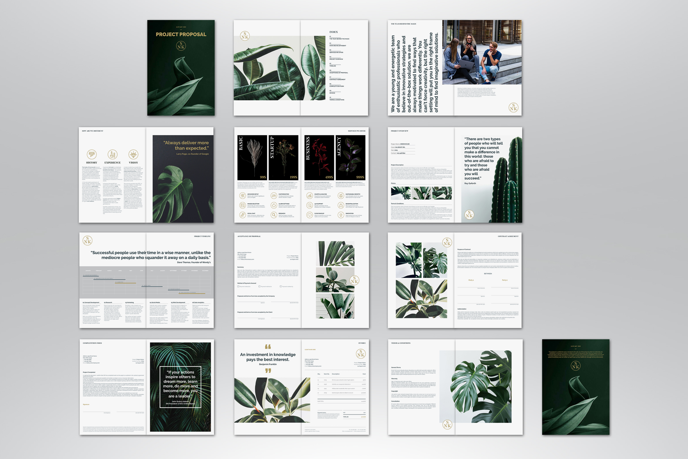 Project Proposal Contract and Invoice Template