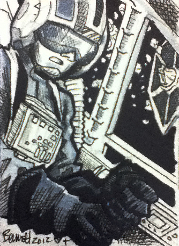 X-Wing Pilot Sketchcard