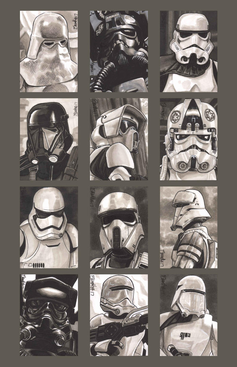 Sketchcards - Imperial Troops