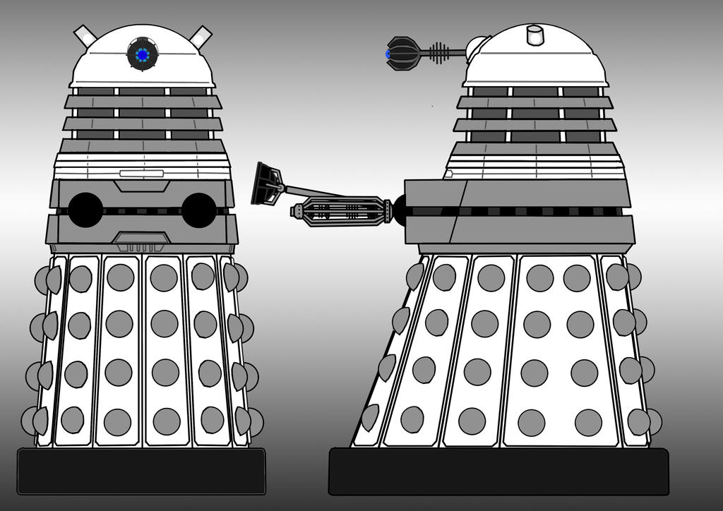 Final Dalek Re-design (Inspired by Librarian-bot) by thescifiartist on ...