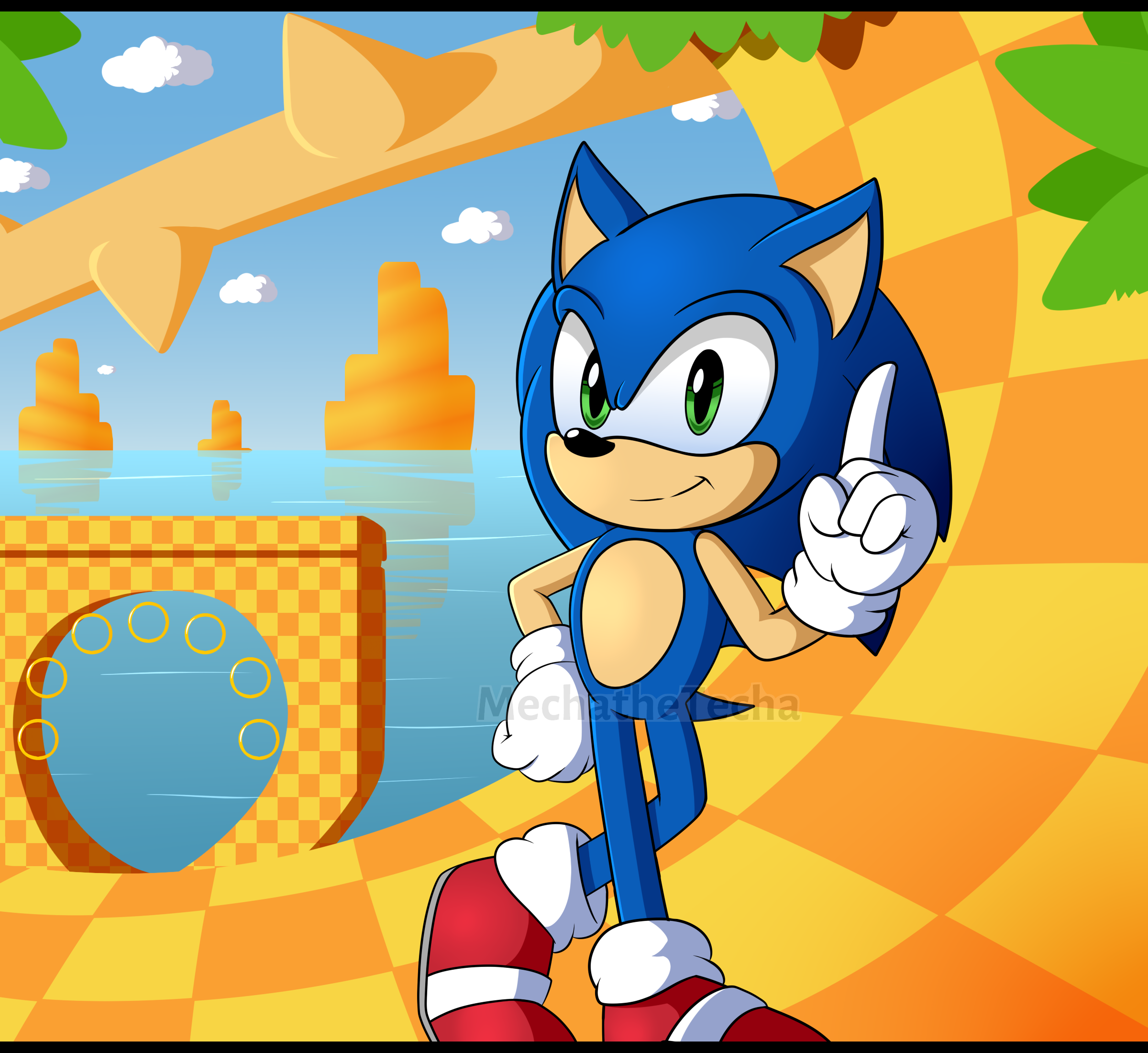 Sonic Classic Heroes title screen by SonicDash57 on DeviantArt