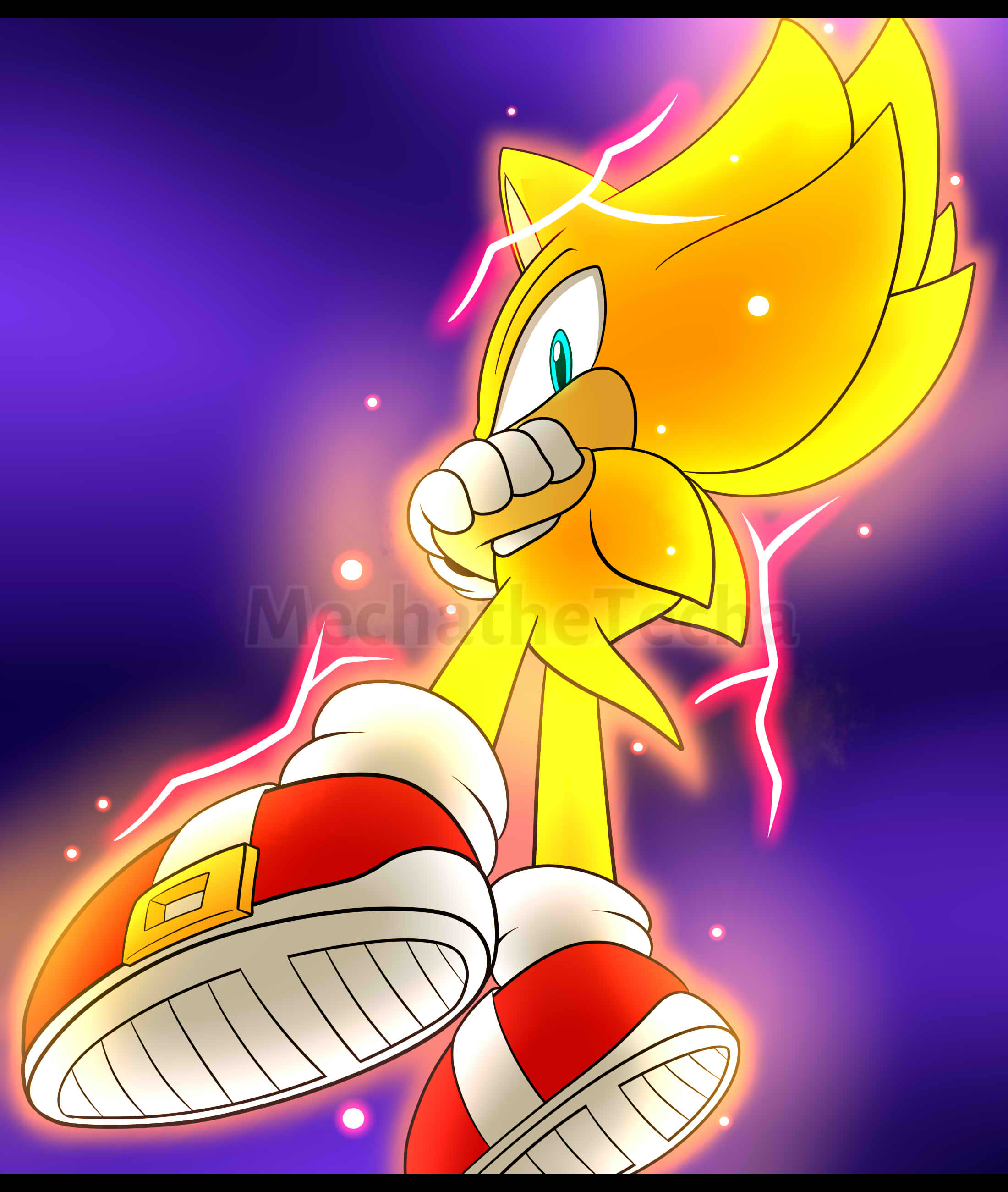 Hyper Sonic by VioletstarDoesArt on DeviantArt