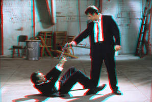 Reservoir Dogs scene in 3-D