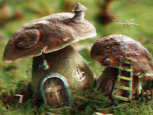 Mushroom Houses 3-D