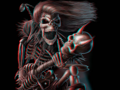 Zombie Rocker 3-D conversion