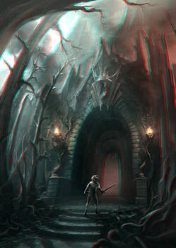 Fire Cave Entrance 3-D conversion