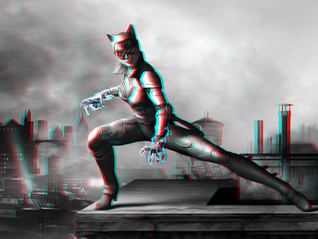 Catwoman 3-D conversion