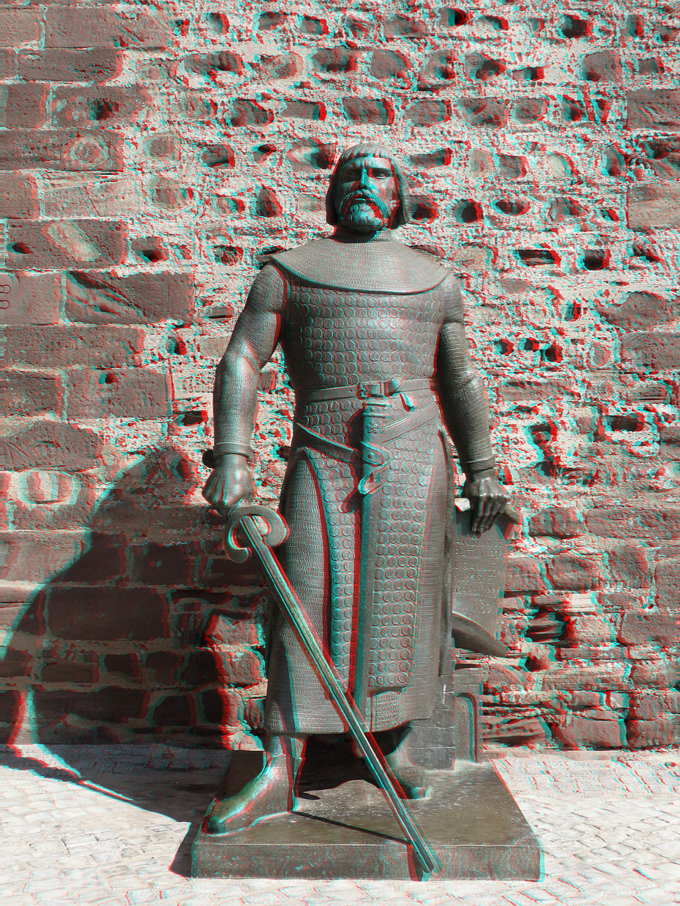 Knight Statue 3-D conversion