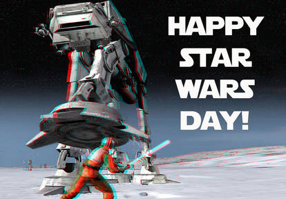 Happy Star Wars Day 3-D conversion