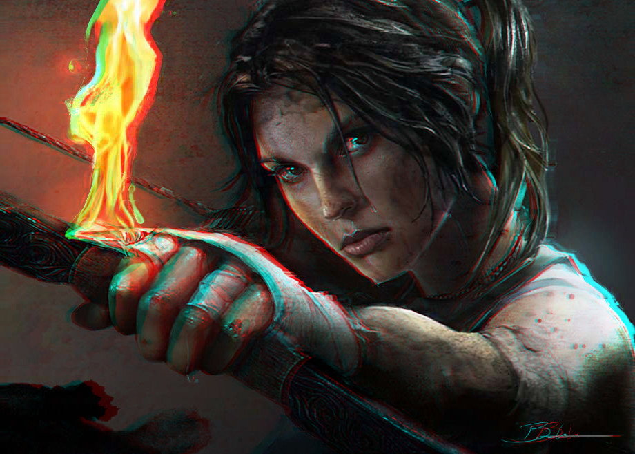 Lara Croft 3-D conversion