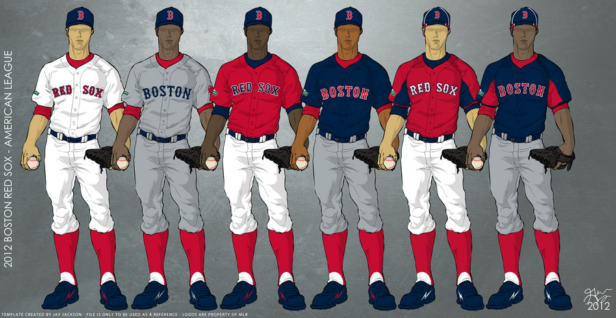 Boston Red Sox 2012 Uniforms by JayJaxon on DeviantArt
