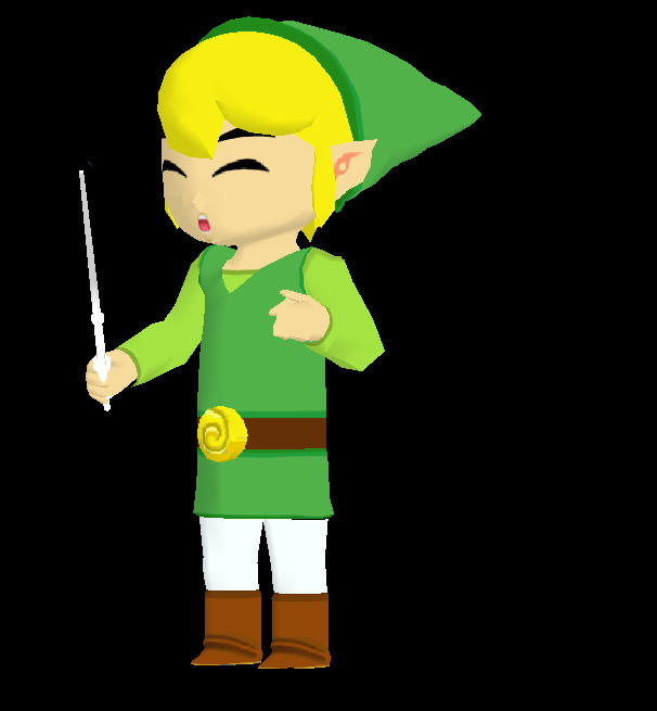 Link Playing His Wind Waker by nintendoangelo on DeviantArt