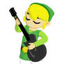 Link Playing Guitar Hero