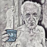 Old havana man smoking