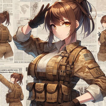 [Open] AI Adopt Military Girl 068