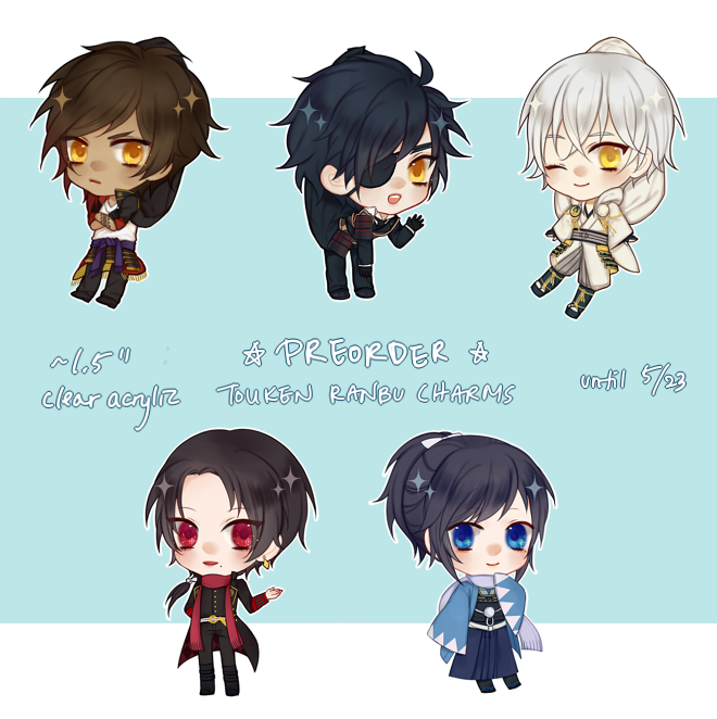 Touken Ranbu Charm Preorder [update]