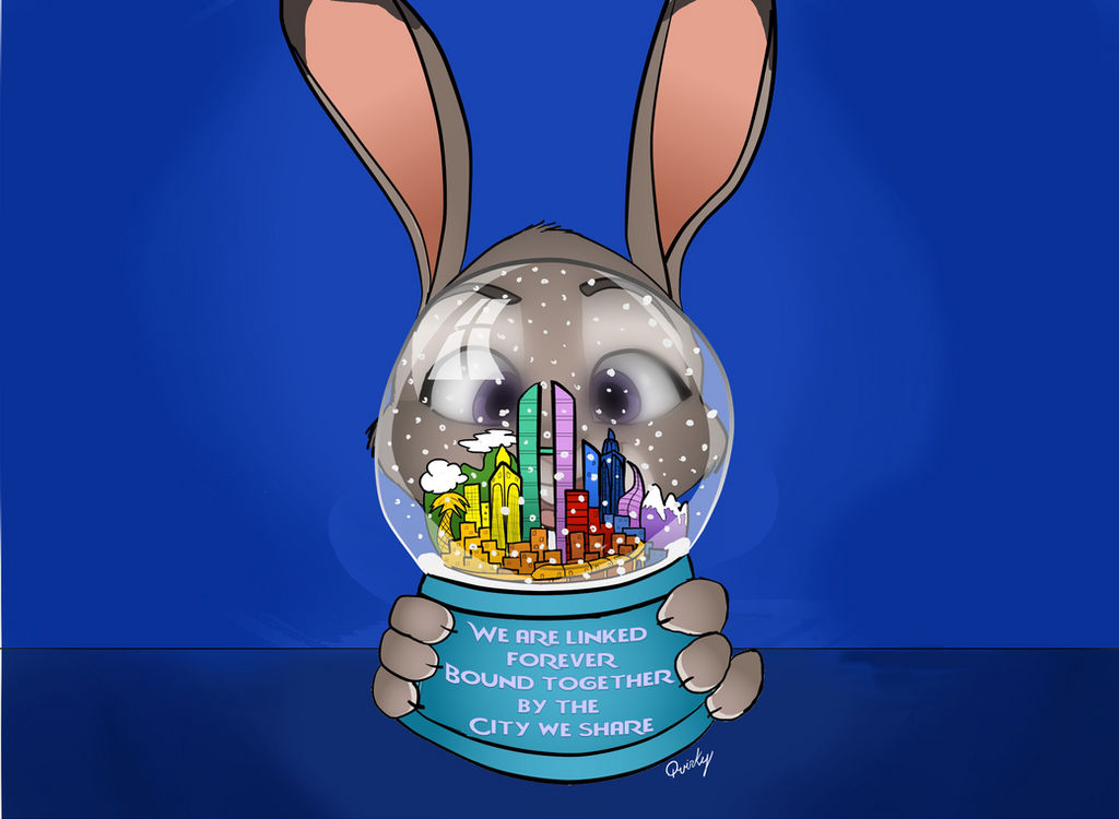 Zootopia Snowglobe
