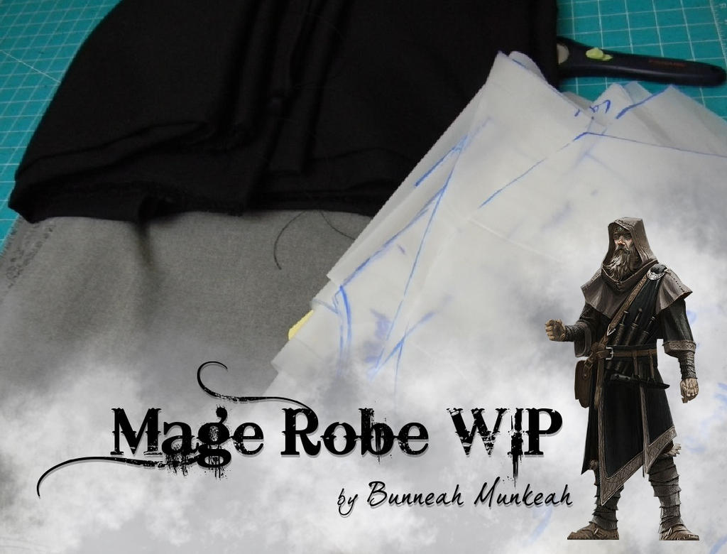 Simple Mage Robe Stage 5: Mage Robe WIP by Bunneahmunkeah on DeviantArt