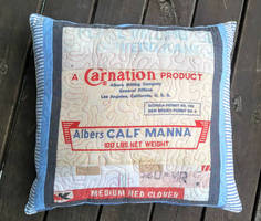 Antique Feedsack Pillow