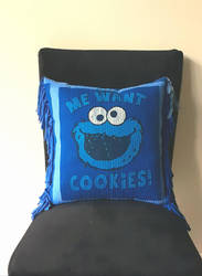 Cookie Monster T-shirt Pillow 