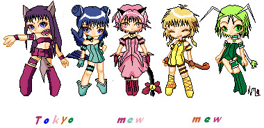 OLD-Tokyo Mew Mew Pixel Art