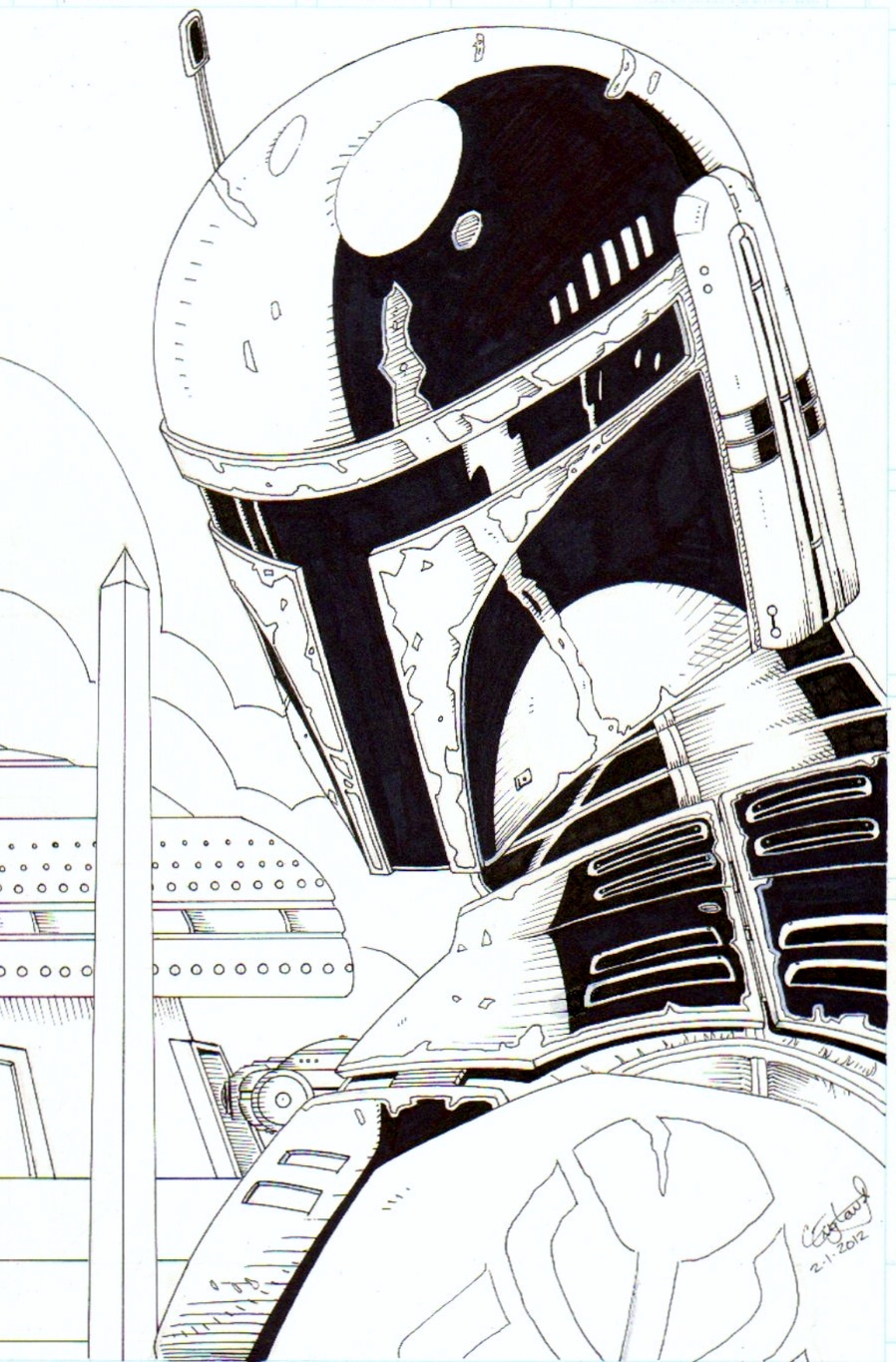 Boba Fett Inked