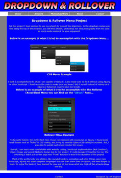 Dropdown and Rollover Design