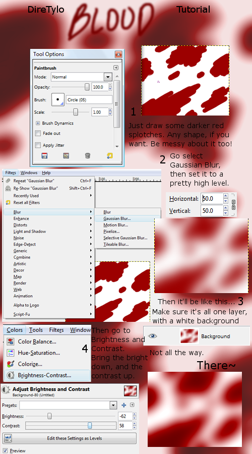 Blood Tutorial By Diretylo On Deviantart Blood Tutorial By Diretylo On Deviantart