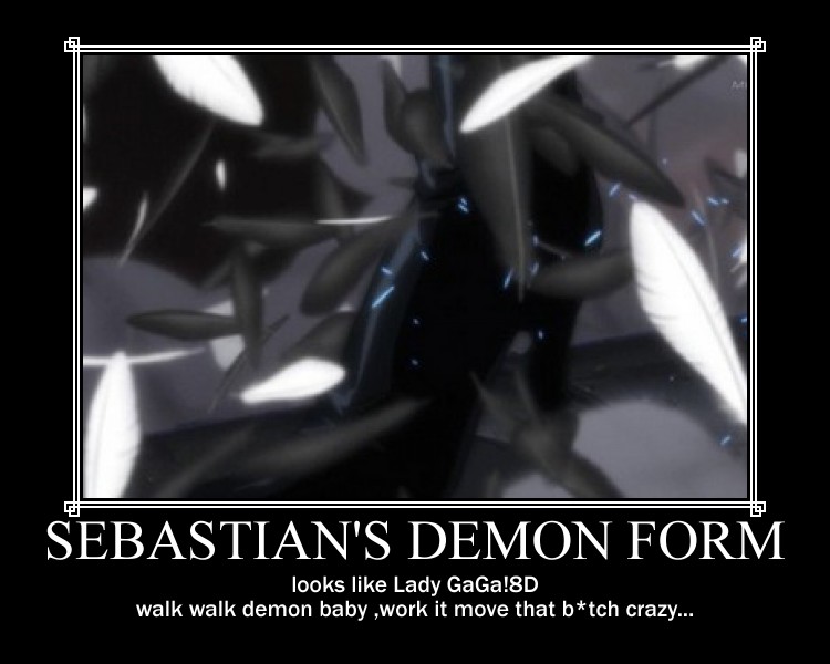 Sebastian's demon form...