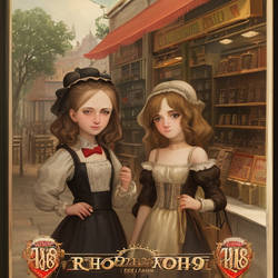 Poster For Road With Shops With Girls In 1800  (1)