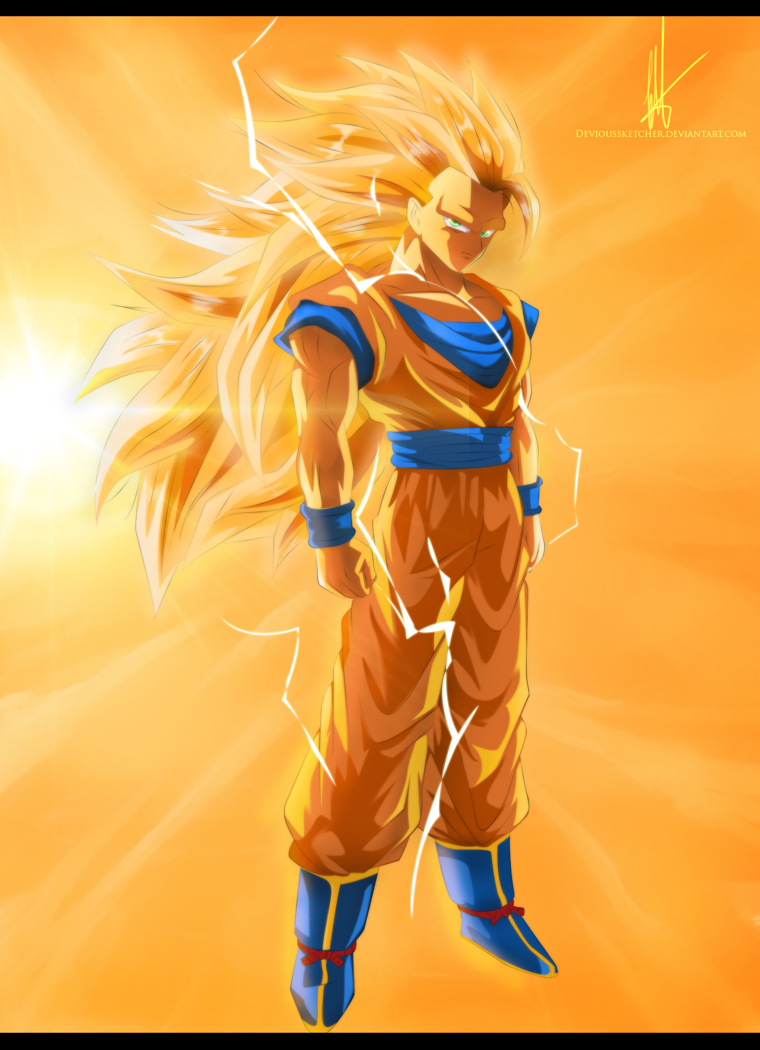 Goku super saiyan 3 by BardockSonic on DeviantArt