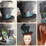 Pot Leaf and Skull Mad Hatter Mini Hat Fascinator