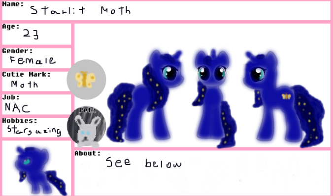 Starlit Moth Reference Sheet