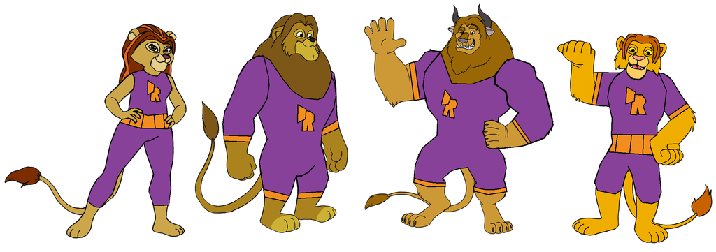 Benny, Leo, Johnny and Rae the Danger Rangers by AlanArtAlvin on DeviantArt