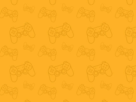 Yellow Fun Game Stick Pattern