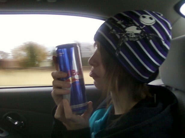 Oh ya lick that red bull