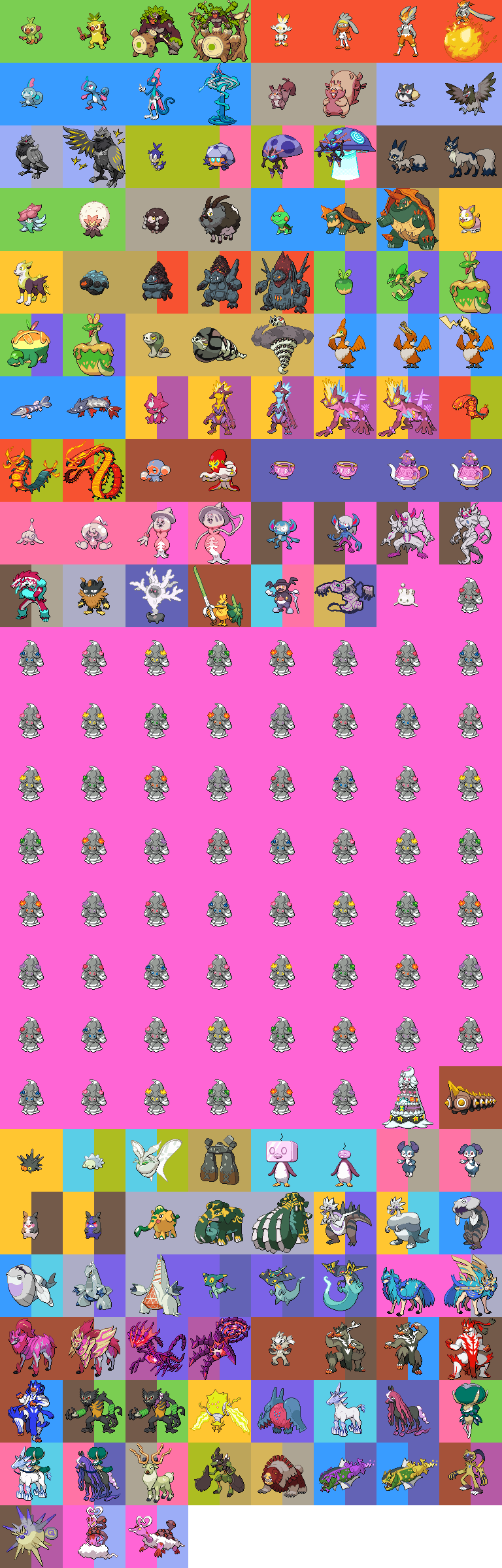 Gen 2-ified PokeSprites: Hoenn Shinies by Jphyper on DeviantArt