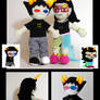 Feferi and Sollux plushies