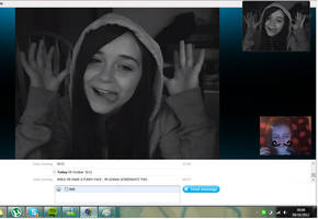 Me and Krissy on skypeee!