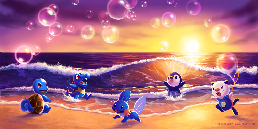 Wallpaper] Pokemon X/Y Starters by arkeis-pokemon on DeviantArt